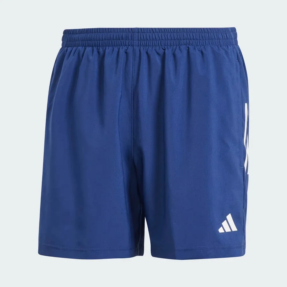 Adidas Own The Run IY0706 Shorts Mens MEDIU Blue Drawstring Waist Active APP2297
